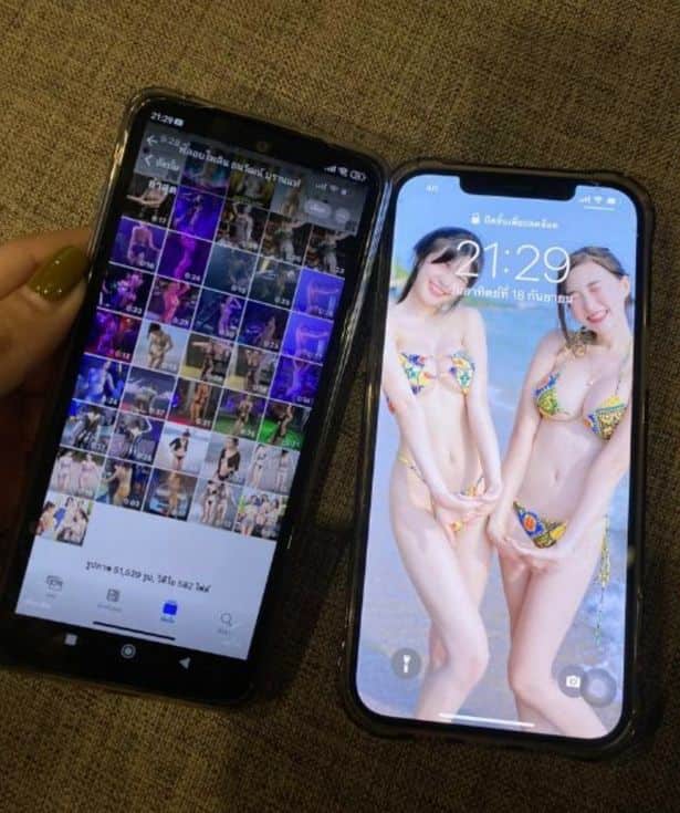 Conmoción en Tailandia, una estrella femenina de las redes sociales era en realidad un hombre 4 Teléfono Qa-nan